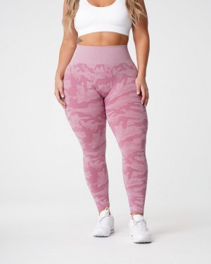 Women's NVGTN Camo Seamless Leggings Pink | TSUQ-28307