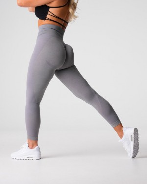 Women's NVGTN Contour 2.0 Seamless Leggings Grey | IXWN-13925