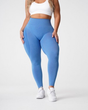 Women's NVGTN Contour Seamless Leggings Blue | REAP-27305