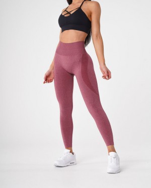 Women's NVGTN Contour Seamless Leggings Burgundy | UISE-79150