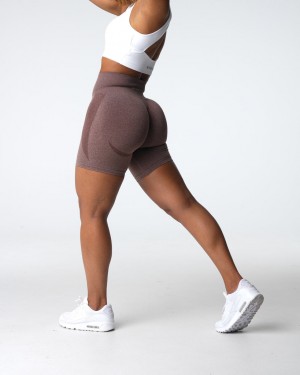 Women's NVGTN Contour Seamless Shorts Brown | UEBZ-72189