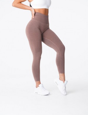 Women's NVGTN NV Seamless Leggings Brown | UENT-97540