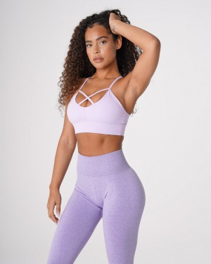 Women's NVGTN Oasis Sports Bras Lavender | KNIL-61754