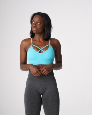 Women's NVGTN Oasis Sports Bras Light Turquoise | SHMZ-59624