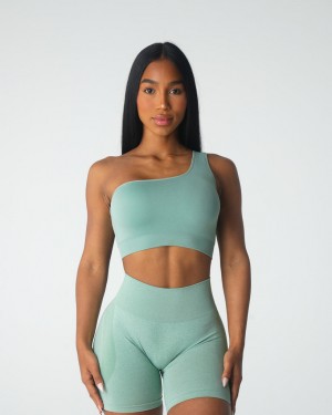 Women's NVGTN Passion Seamless Sports Bras Olive Green | IOHB-60184