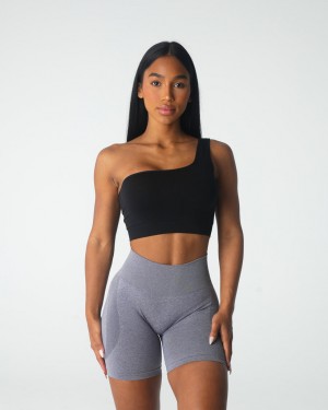 Women's NVGTN Passion Seamless Sports Bras Black | VQJX-09563