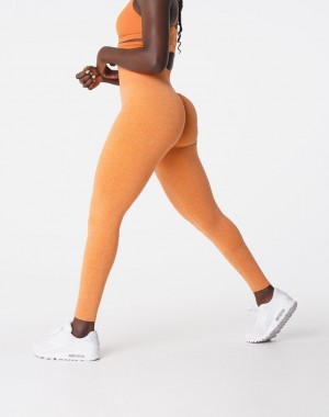 Women's NVGTN Scrunch Seamless Leggings Orange | ABRP-26784