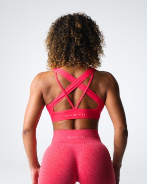 Women's NVGTN Thrive Seamless Sports Bras Rose | UIFE-24706