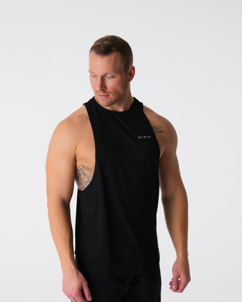 Men's NVGTN Boxer Briefs Tanks Black | TACE-08756