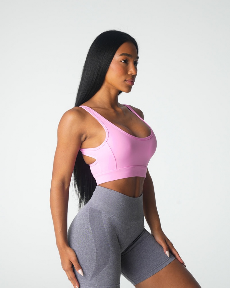 Women's NVGTN Allure Sports Bras Pink | LPCJ-07192