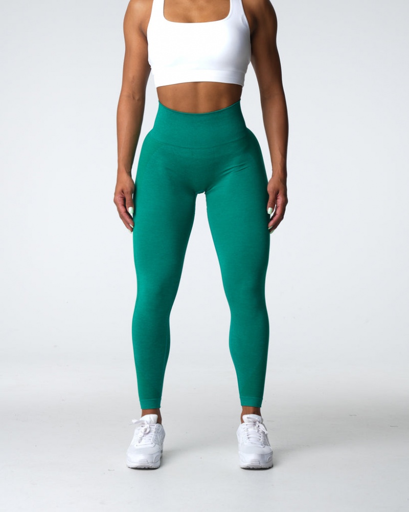 Women's NVGTN Contour 2.0 Seamless Leggings Green | JCWL-54162