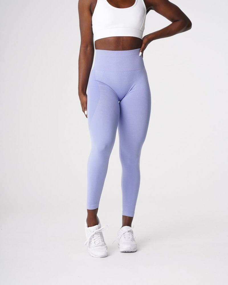 Women's NVGTN Contour Seamless Leggings Blue | BWUX-84913