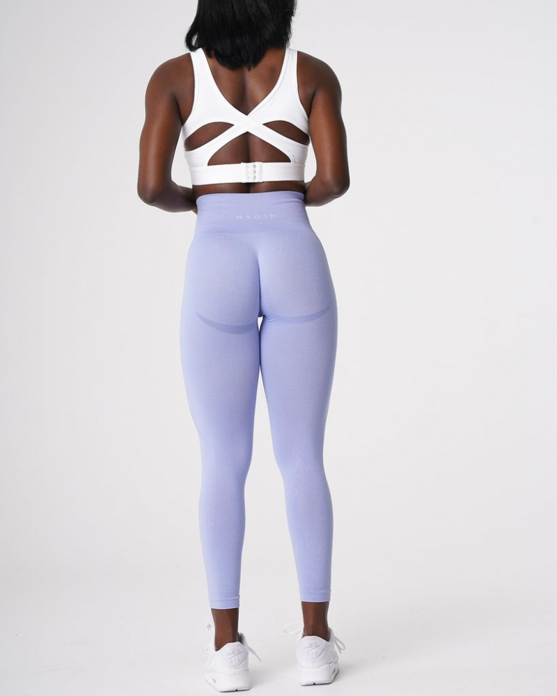 Women's NVGTN Contour Seamless Leggings Blue | BWUX-84913