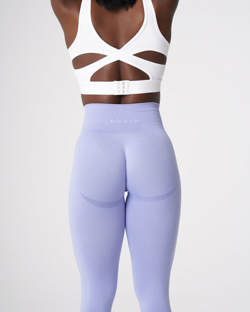 Women's NVGTN Contour Seamless Leggings Blue | BWUX-84913