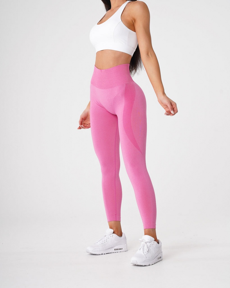 Women\'s NVGTN Contour Seamless Leggings Pink | BPEA-54031