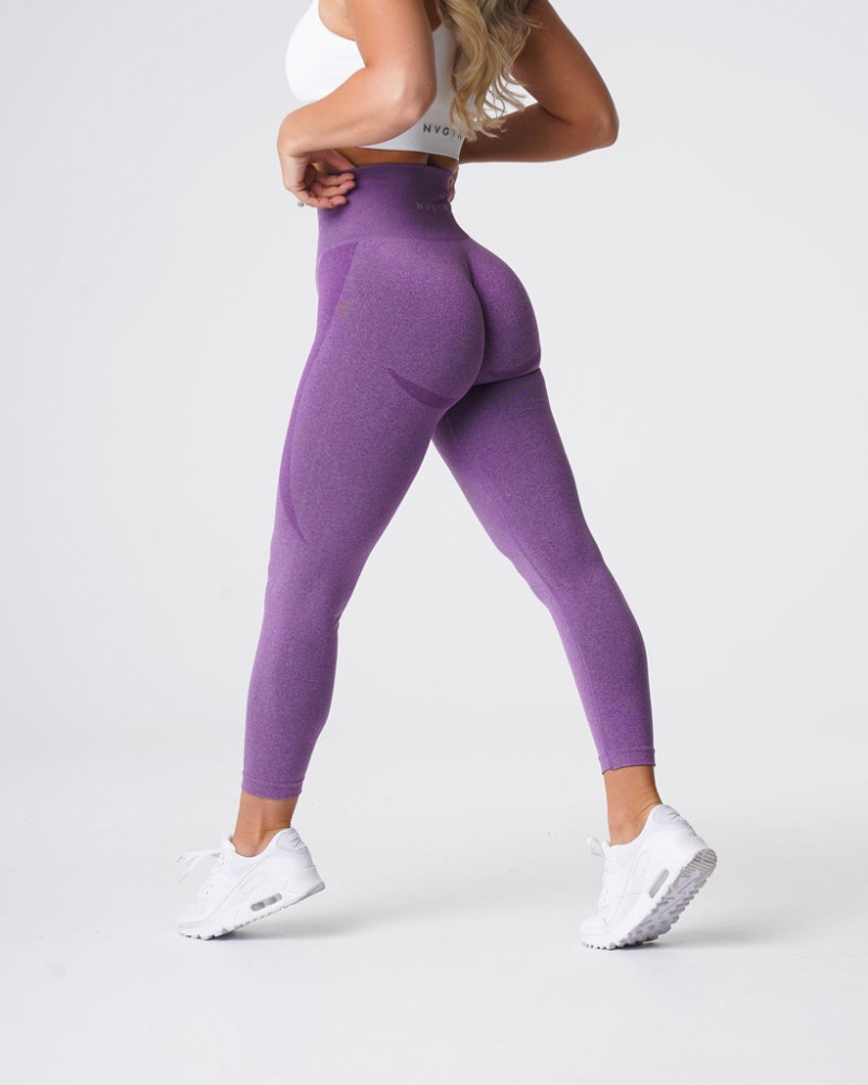 Women's NVGTN Contour Seamless Leggings Purple | ZQAO-01582