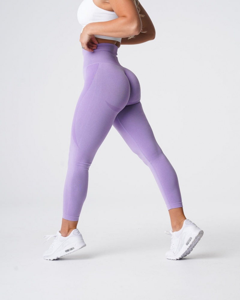 Women's NVGTN Contour Seamless Leggings Purple | TRLG-31720