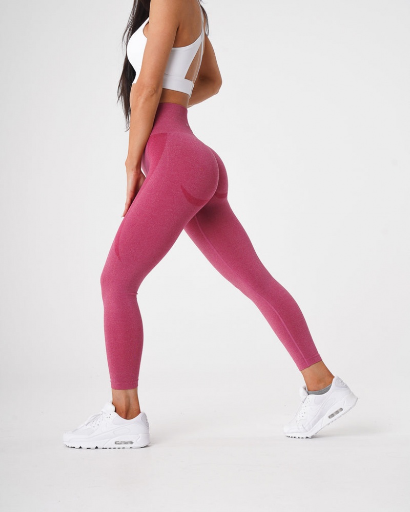 Women's NVGTN Contour Seamless Leggings Red | JKLF-71620