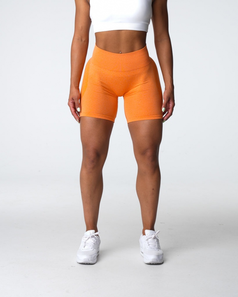 Women's NVGTN Contour Seamless Shorts Orange | TJWO-41738