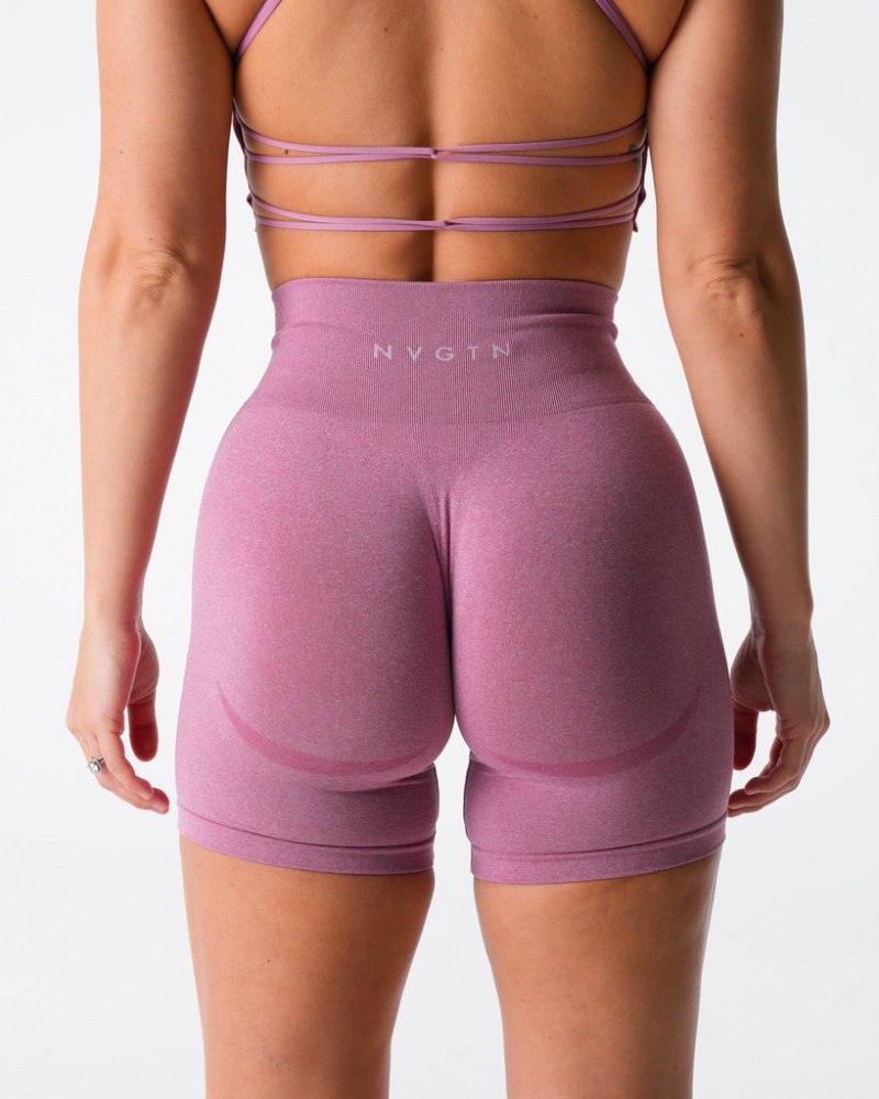 Women's NVGTN Contour Seamless Shorts Pink | IUHV-09843