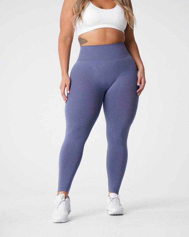 Women's NVGTN Curve Seamless Leggings Blue | VLON-50839