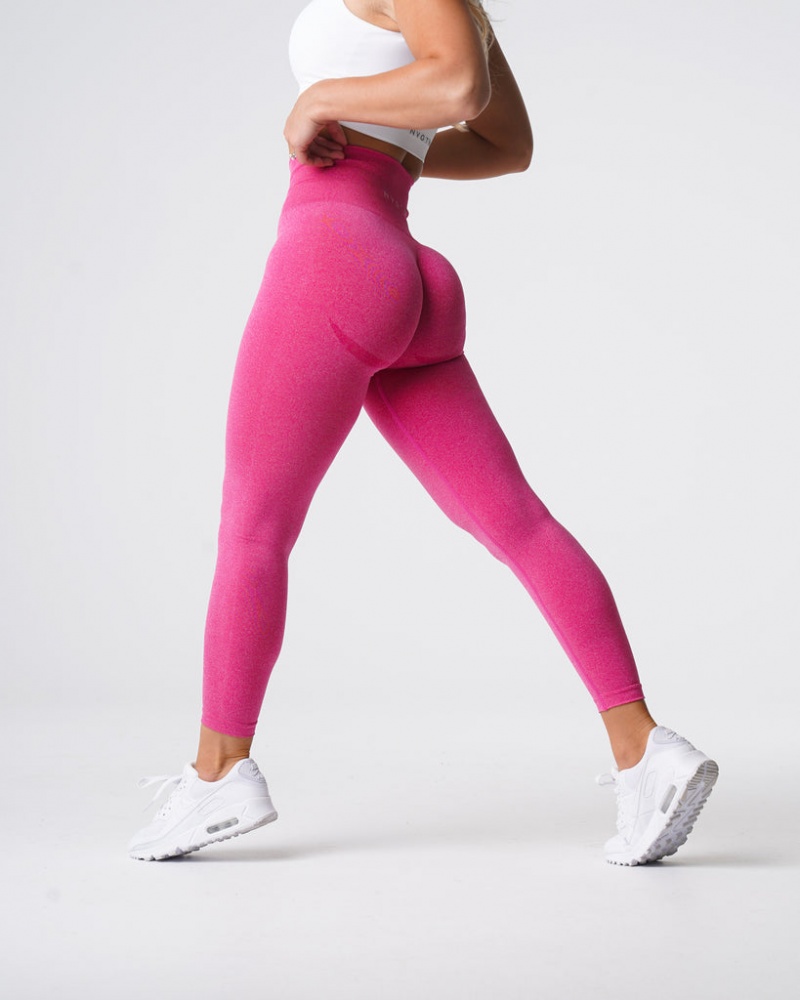 Women's NVGTN Curve Seamless Leggings Fuchsia | MCJN-38271