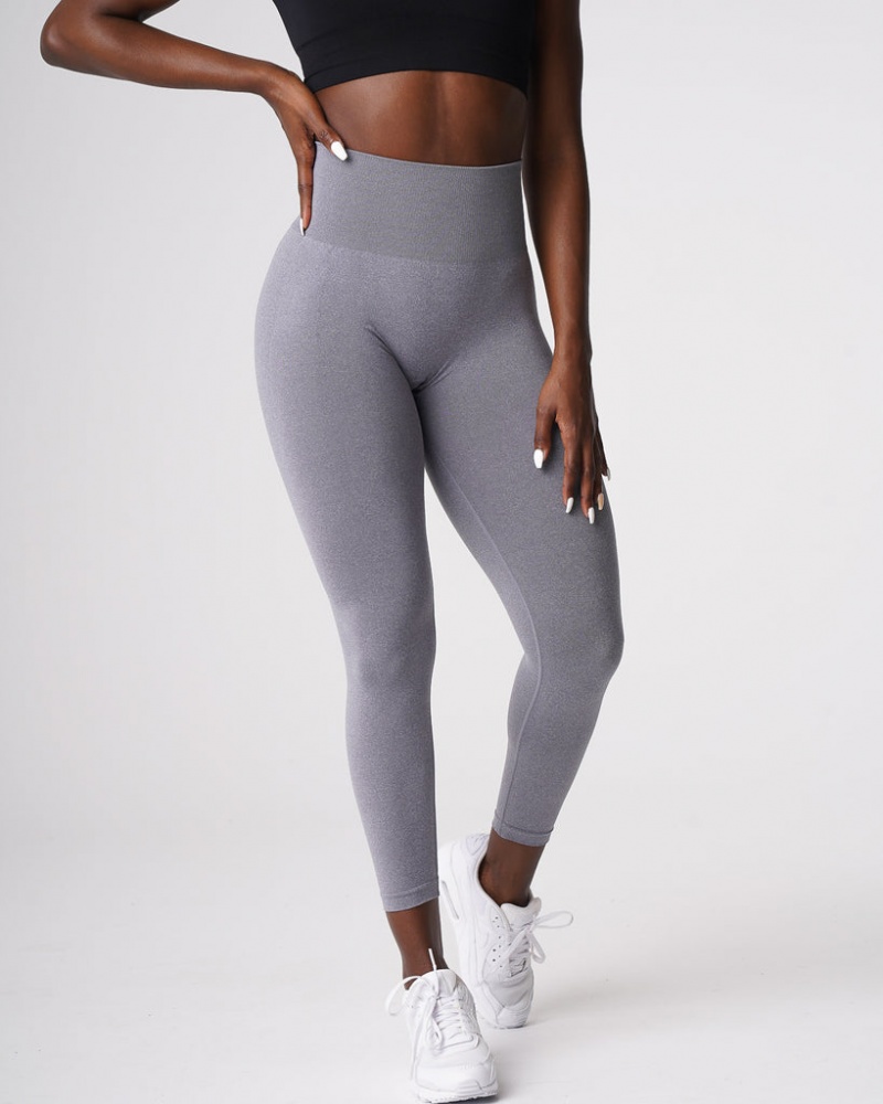 Women's NVGTN Curve Seamless Leggings Grey | BKYI-34829