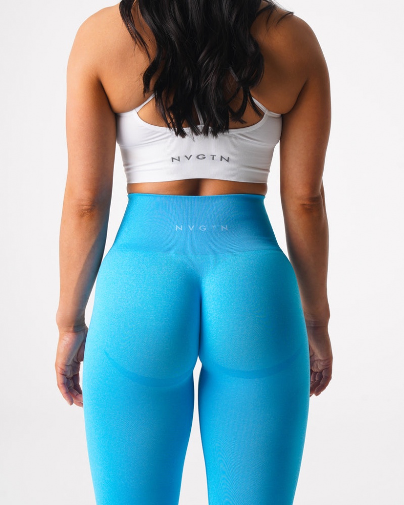 Women's NVGTN Curve Seamless Leggings Light Turquoise | BJPV-93140