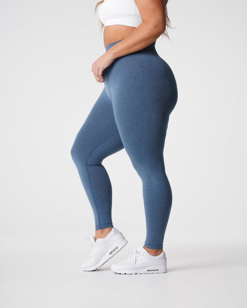 Women's NVGTN NV Seamless Leggings Blue | EXLQ-47381