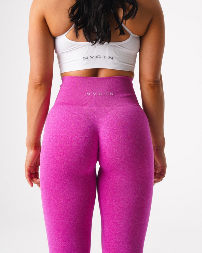 Women's NVGTN NV Seamless Leggings Fuchsia | RLPA-60579