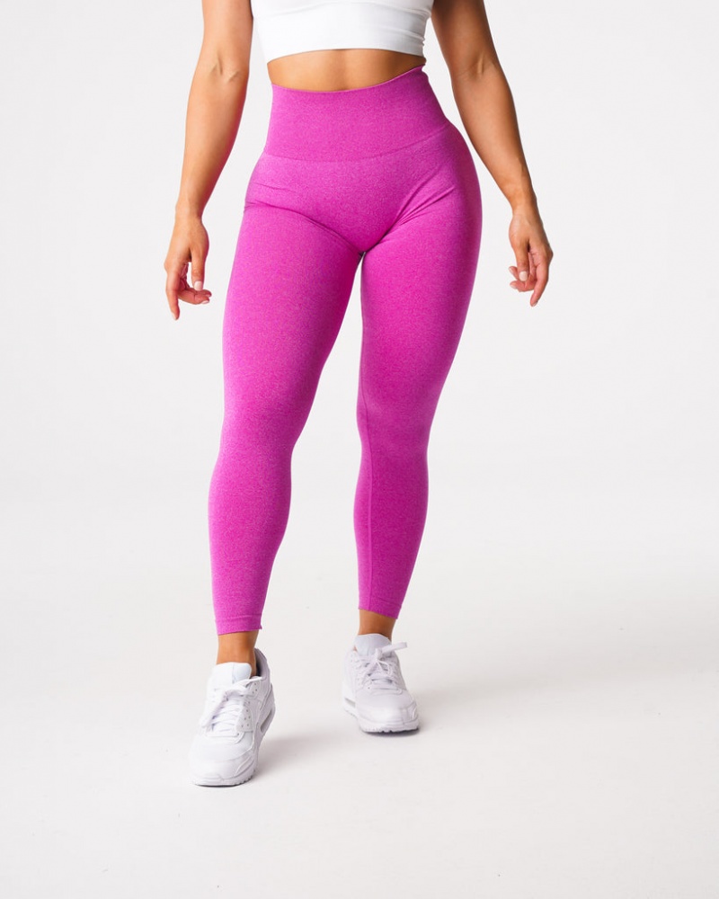 Women's NVGTN NV Seamless Leggings Fuchsia | RLPA-60579