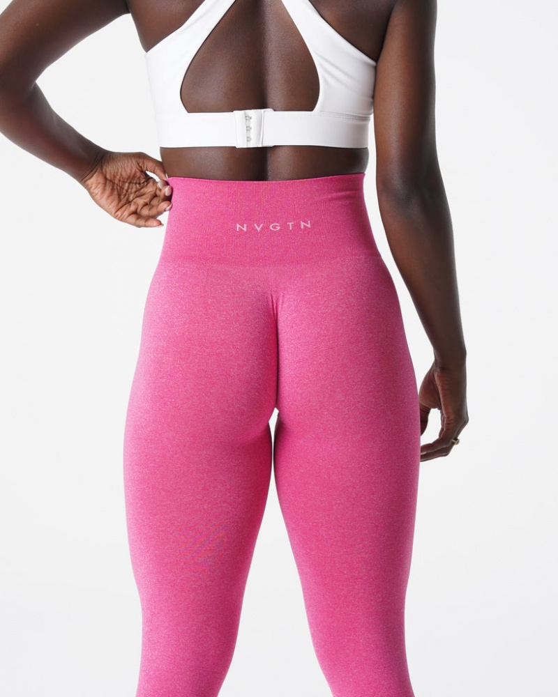 Women's NVGTN NV Seamless Leggings Fuchsia | MSQY-14306