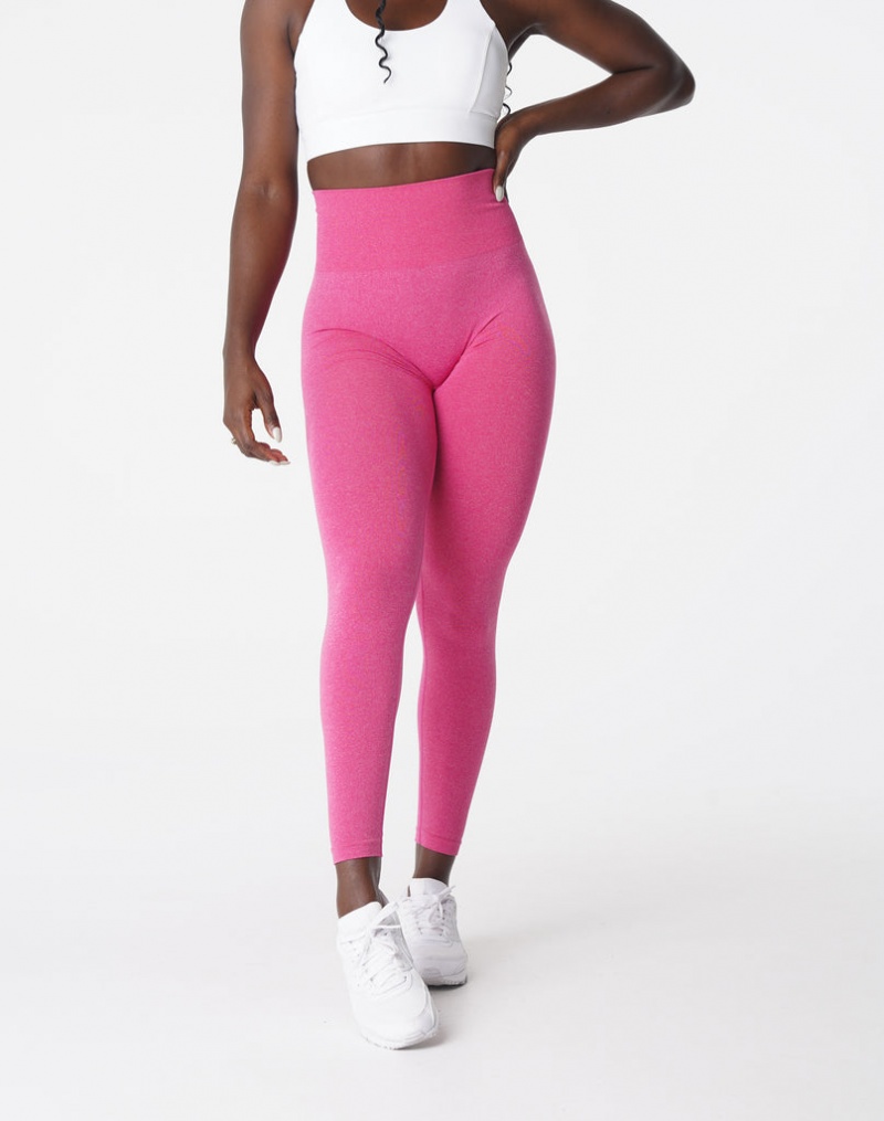 Women's NVGTN NV Seamless Leggings Fuchsia | MSQY-14306