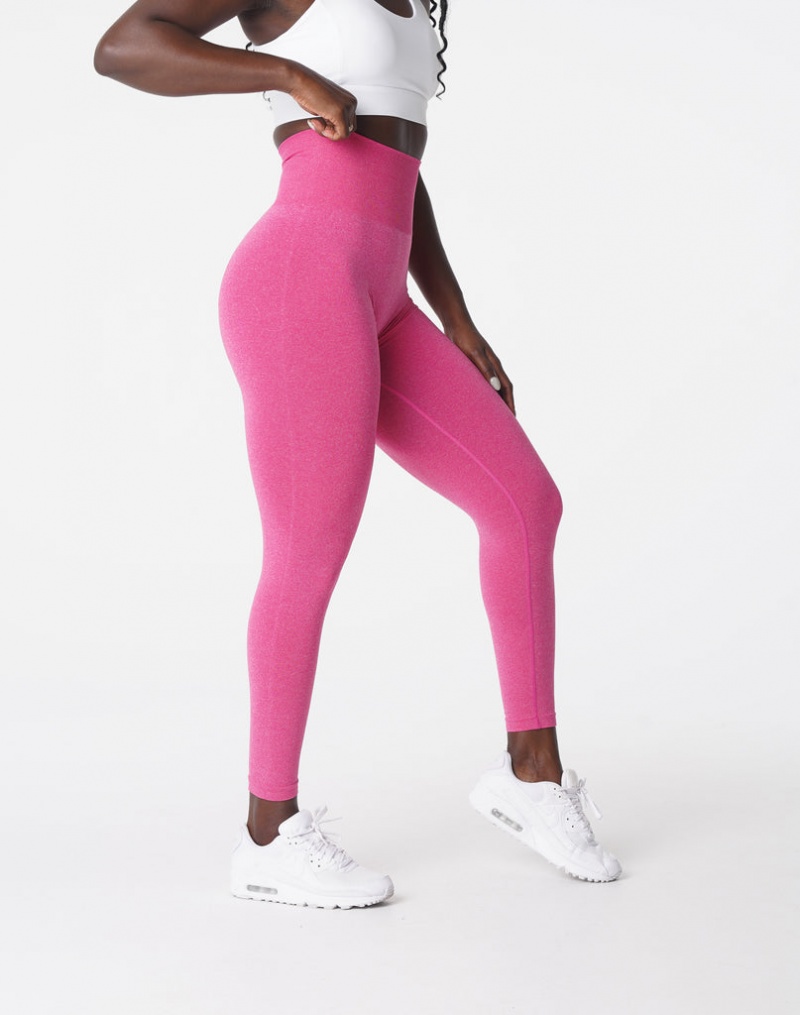 Women's NVGTN NV Seamless Leggings Fuchsia | MSQY-14306