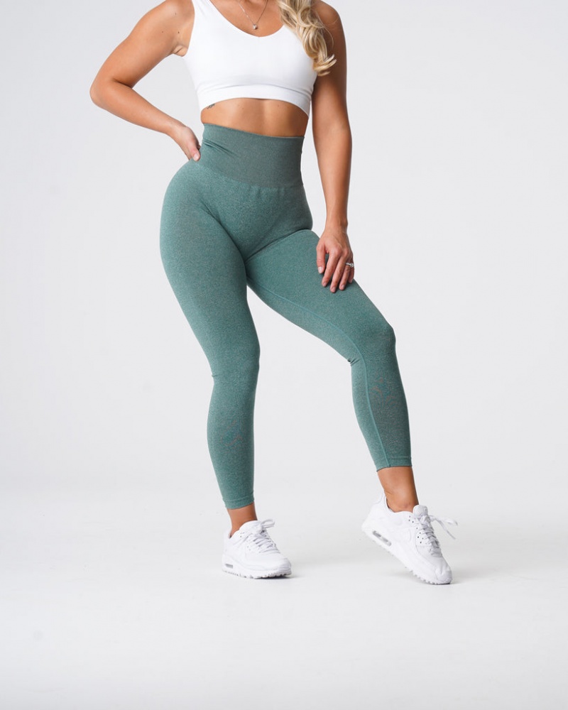 Women's NVGTN NV Seamless Leggings Green | PHBL-06514