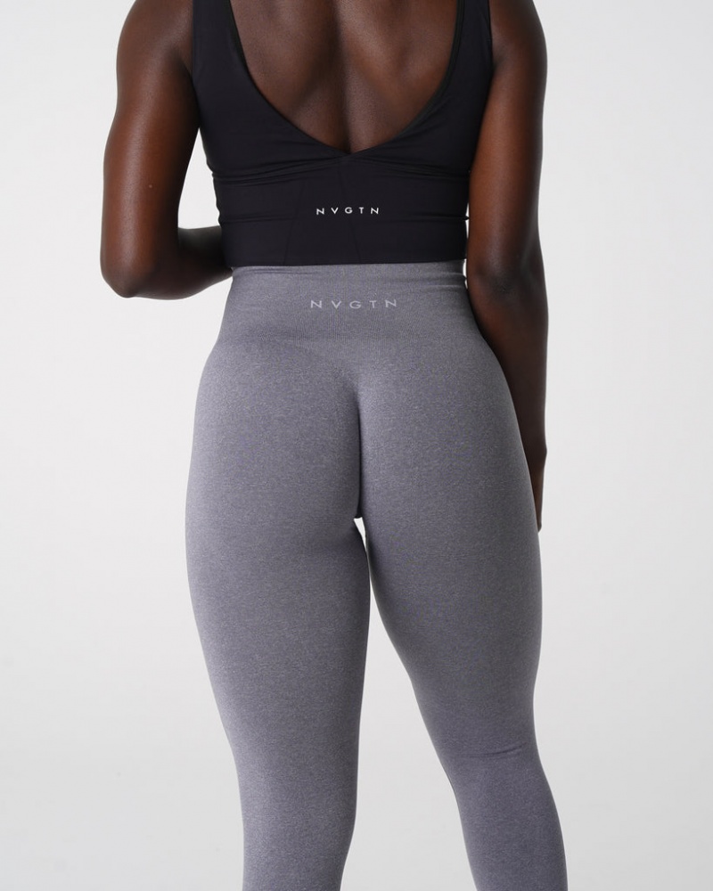 Women's NVGTN NV Seamless Leggings Grey | KBAH-53086