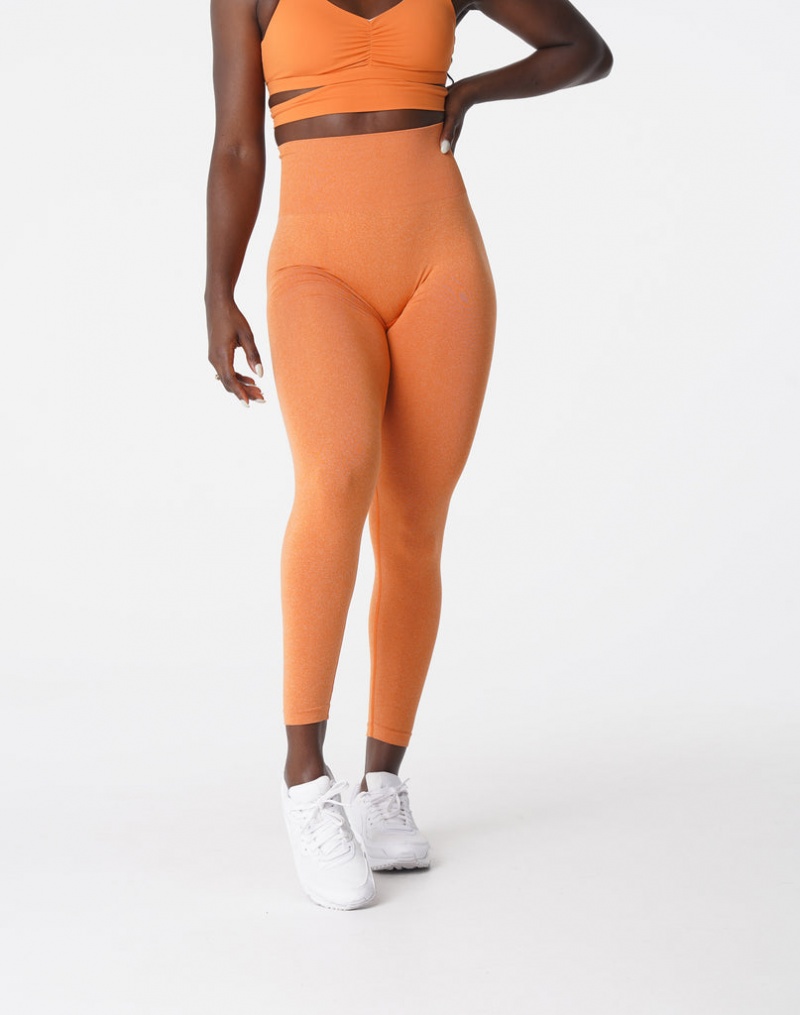 Women's NVGTN NV Seamless Leggings Orange | APQE-62517