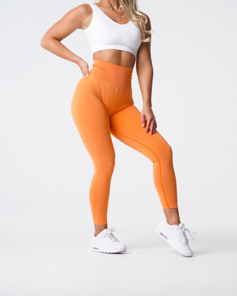 Women's NVGTN NV Seamless Leggings Orange | SLXI-21047