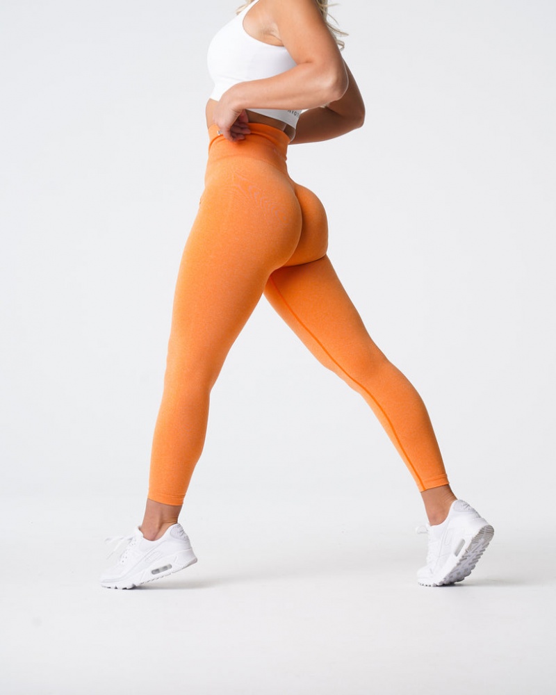 Women's NVGTN NV Seamless Leggings Orange | SLXI-21047