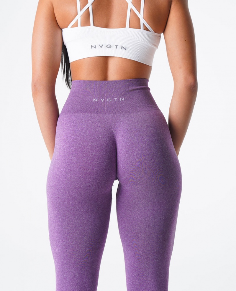 Women's NVGTN NV Seamless Leggings Purple | AJXT-61280