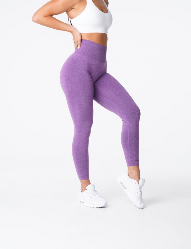 Women\'s NVGTN NV Seamless Leggings Purple | AJXT-61280