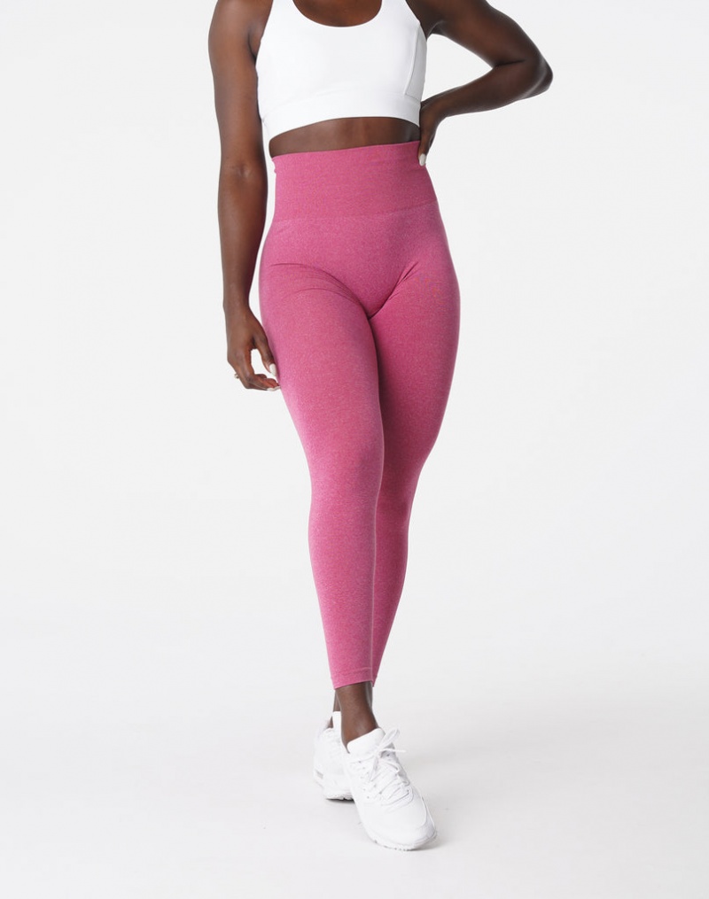 Women's NVGTN NV Seamless Leggings Red | UIFZ-26983