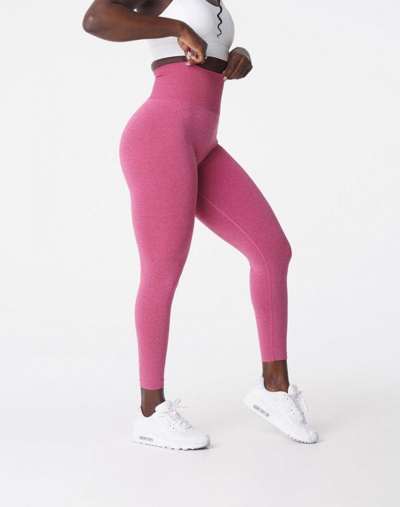 Women's NVGTN NV Seamless Leggings Red | UIFZ-26983