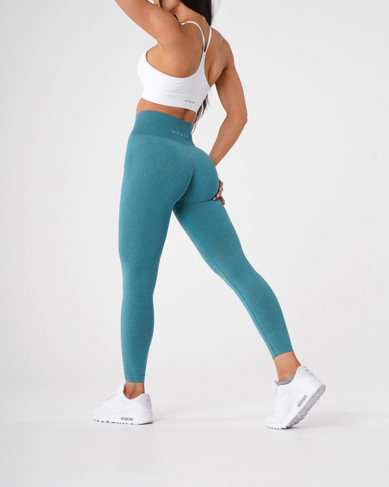 Women's NVGTN NV Seamless Leggings Turquoise | ZUQA-54896