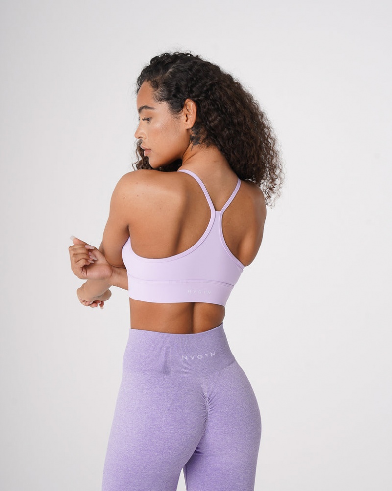 Women's NVGTN Oasis Sports Bras Lavender | KNIL-61754