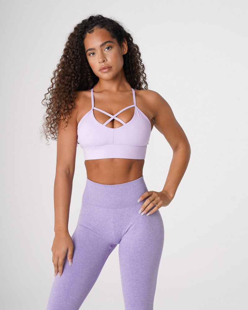 Women's NVGTN Oasis Sports Bras Lavender | KNIL-61754