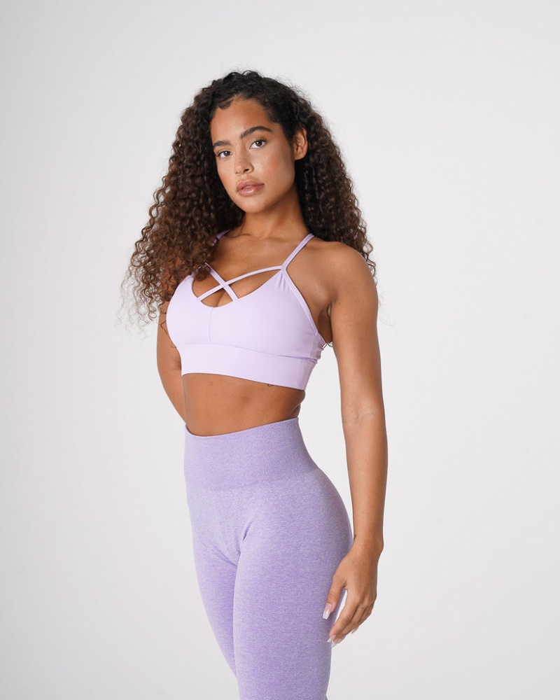 Women's NVGTN Oasis Sports Bras Lavender | KNIL-61754