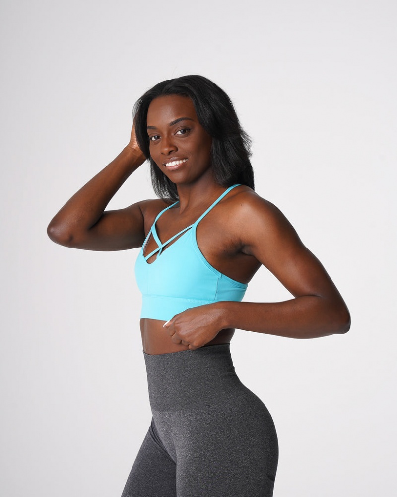 Women's NVGTN Oasis Sports Bras Light Turquoise | SHMZ-59624