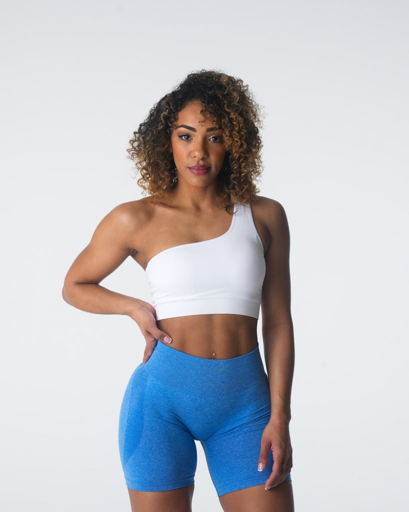 Women's NVGTN Passion Seamless Sports Bras White | ZMYT-32580