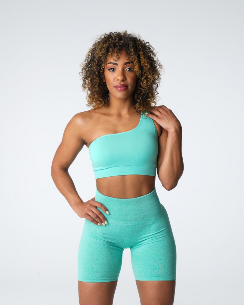 Women's NVGTN Passion Seamless Sports Bras Mint | FCEW-45260